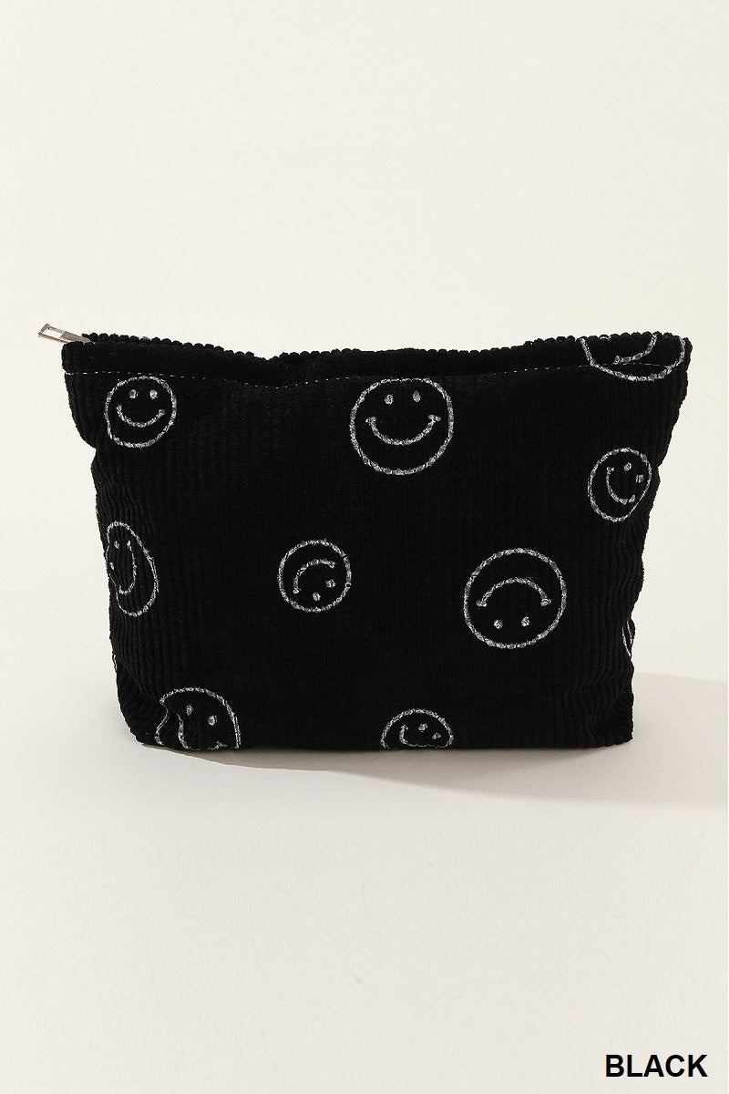 Corduroy Smile Cosmetic Makeup Bag