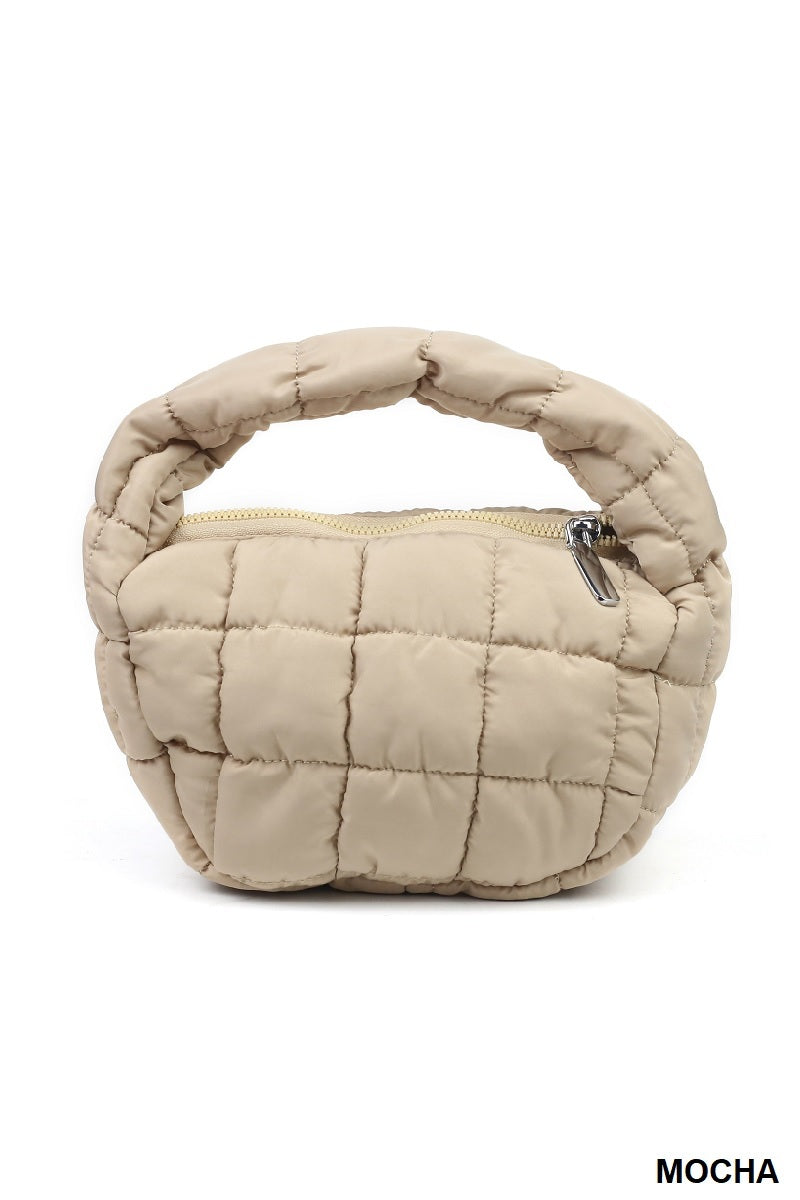 Quilted Micro Puffy Handbag